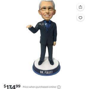 Dr. Fauci Bobblehead collectible Figurine - blue tie limited edition.